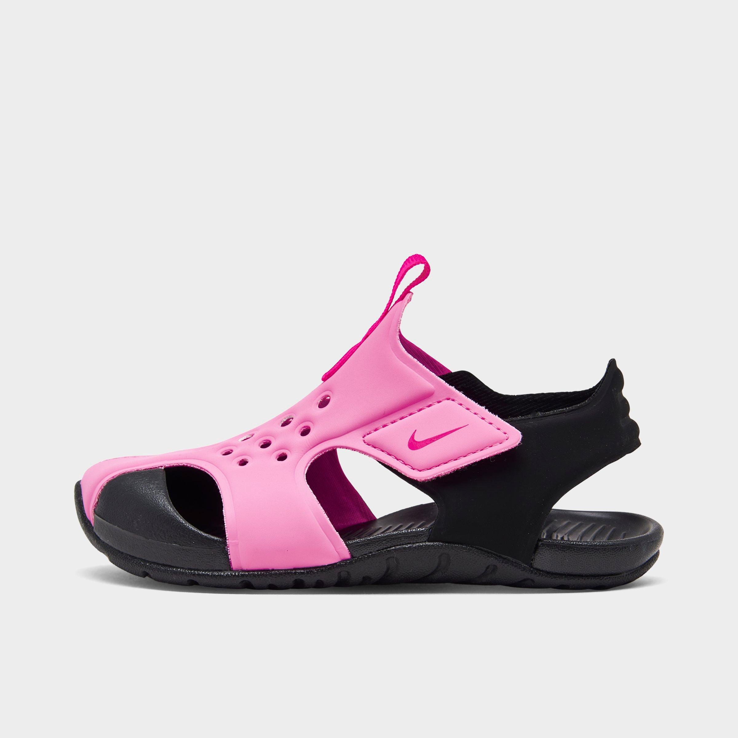 pink nike toddler sandals