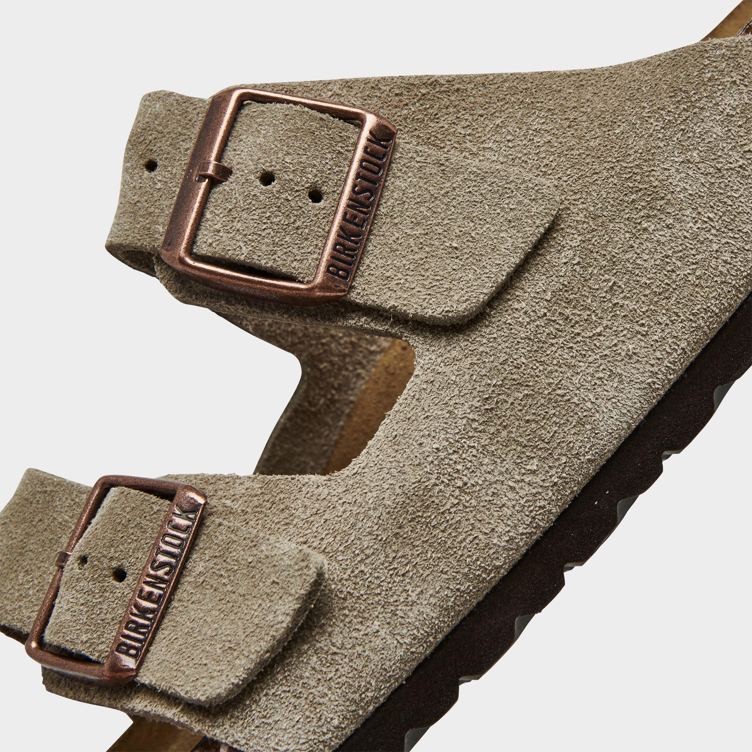 Men's Birkenstock Arizona Suede Leather Soft Footbed Sandals