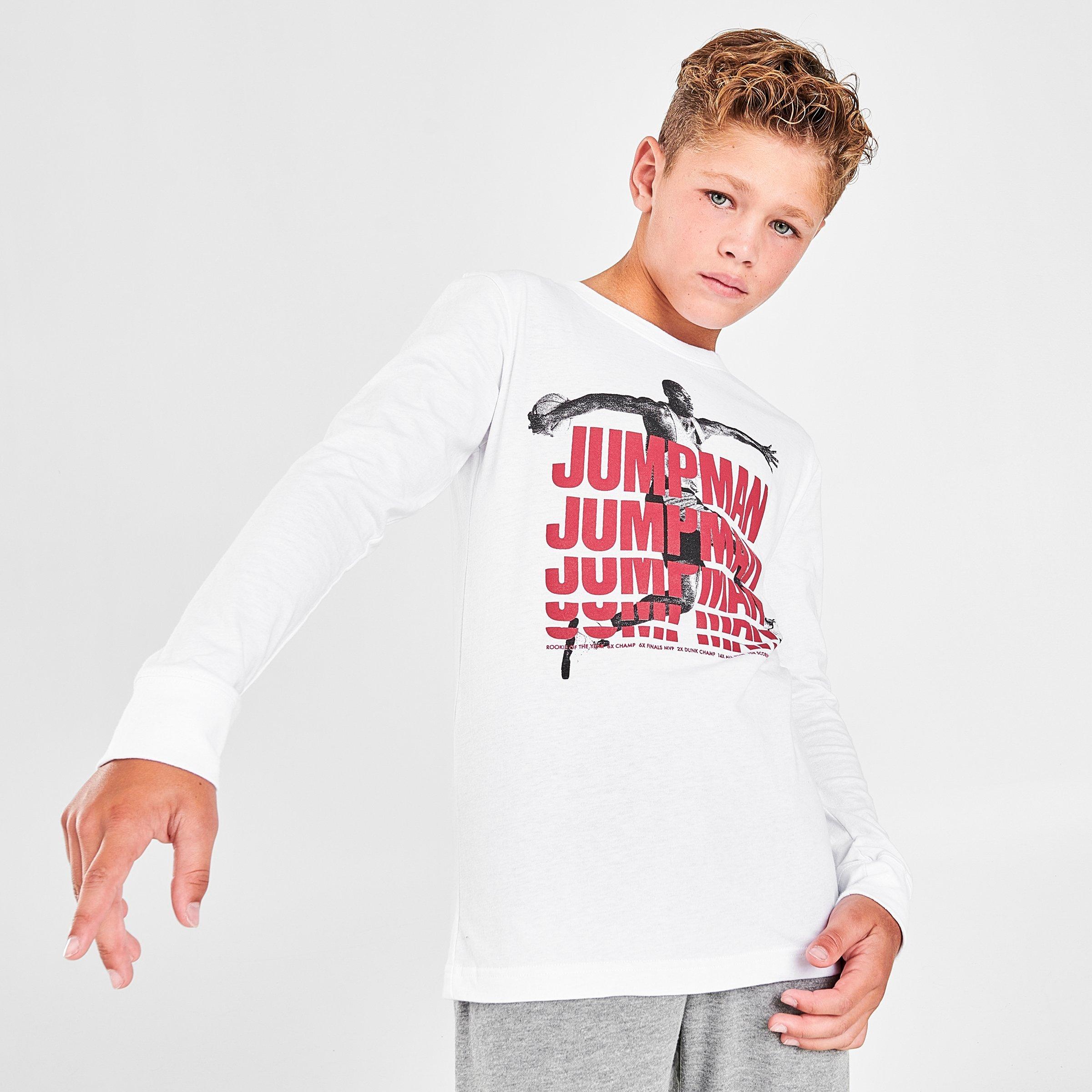 red long sleeve jordan shirt