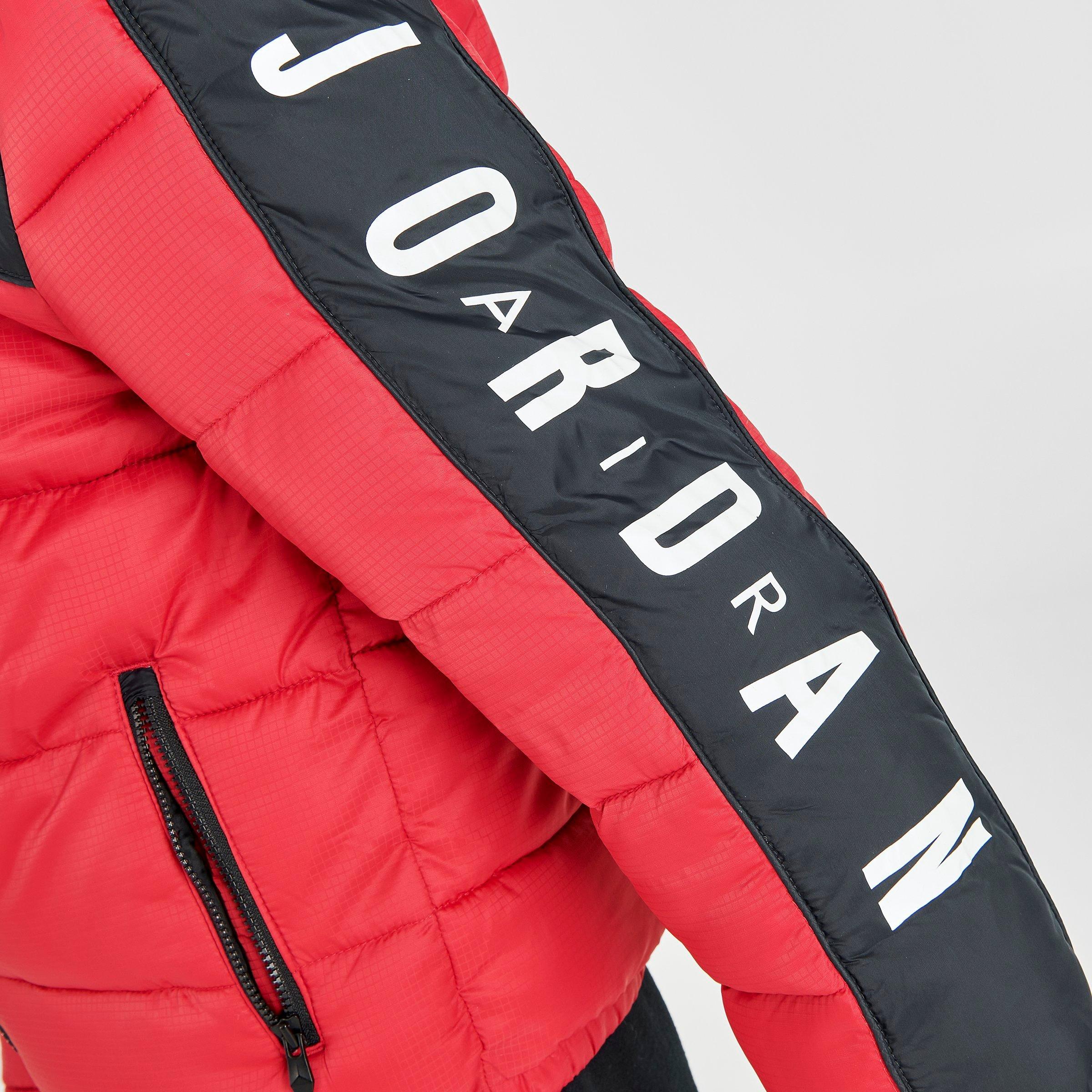 red jordan puffer jacket