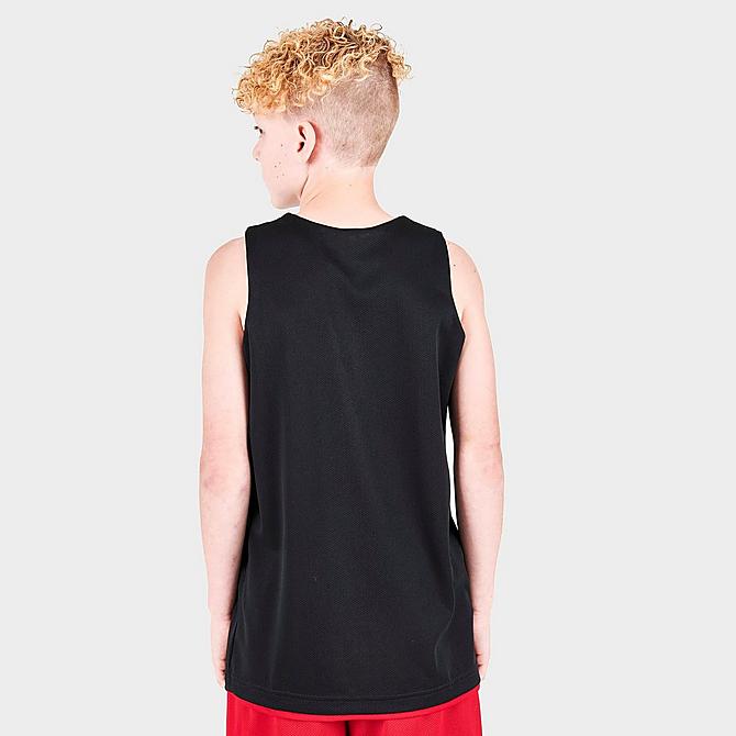Back Right view of Boys' Jordan Dri-FIT Reversible Tank in Gym Red Click to zoom