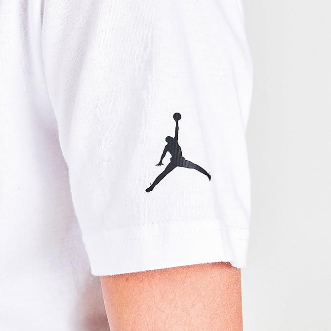 On Model 6 view of Boys' Jordan Jumpman HBR World T-Shirt in White/Black/Red Click to zoom