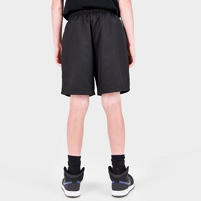Back Right view of Kids' Jordan Jumpman Woven Play Shorts in Black Click to zoom