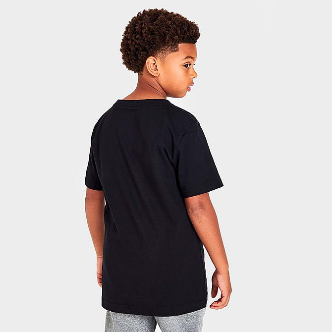 Back Right view of Kids' Jordan Jumpman MVP Air Graphic T-Shirt in Black Click to zoom
