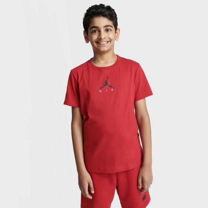 Kids Air Jordan T-shirt Black Red