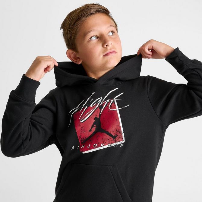 Kids' Jordan Flight Spray Pullover Hoodie