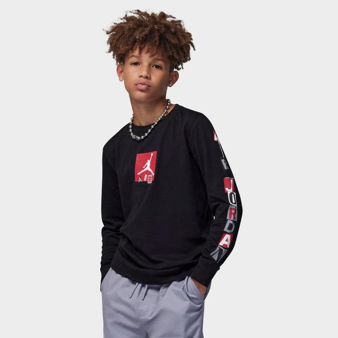 Kids' Jordan Air Stacked Long-Sleeve T-Shirt| Finish Line