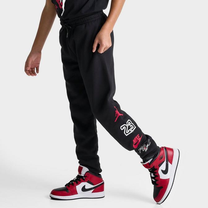 STACKED MULTI LOGO JOGGER SWEATPANTS - BLACK