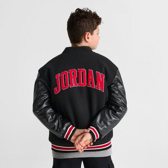 Jordan leather letterman jacket online