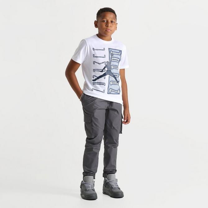 Kids Air Jordan AJ11 Vertical Columns T Shirt