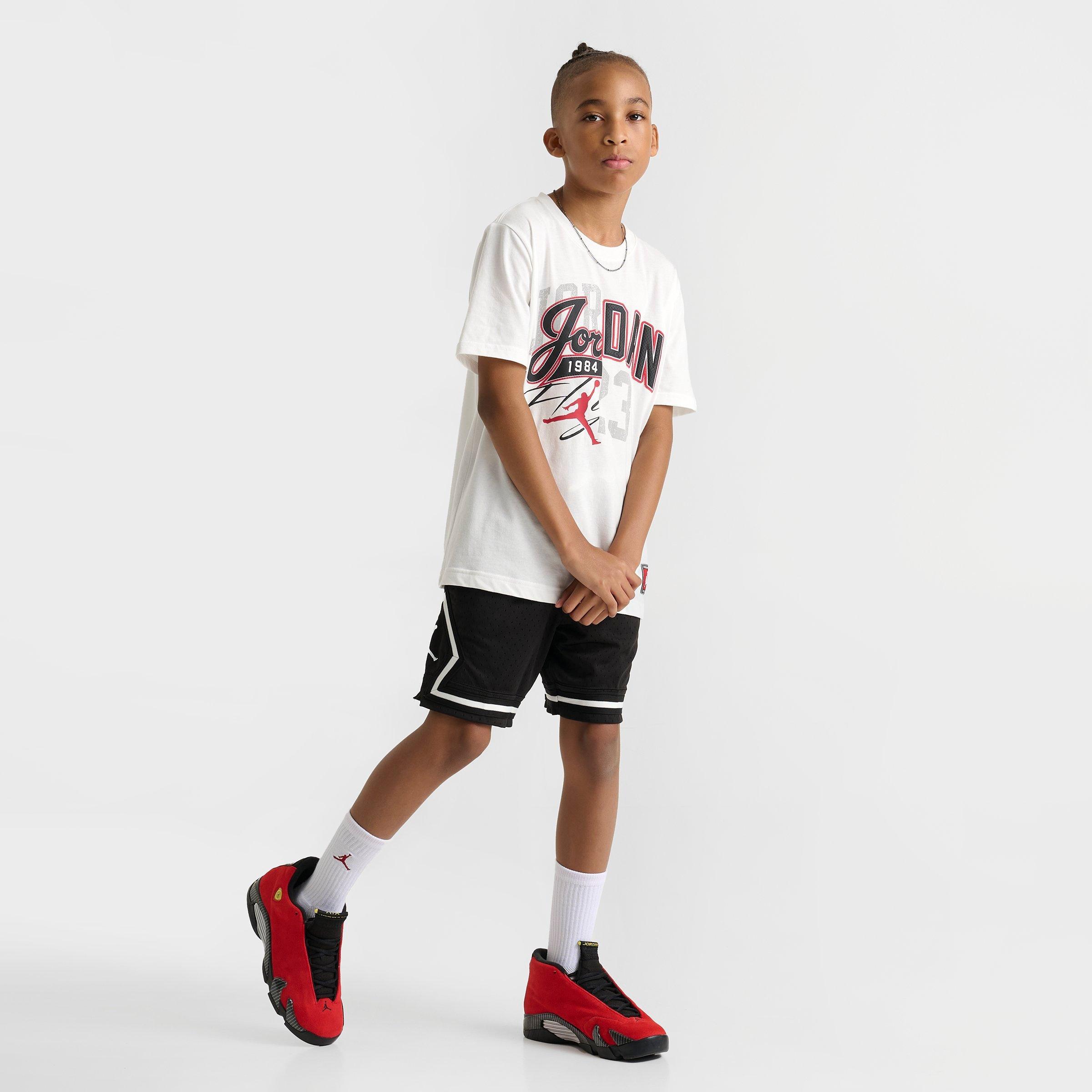 Big Kids' Jordan Dri-FIT Diamond Mesh Basketball Shorts