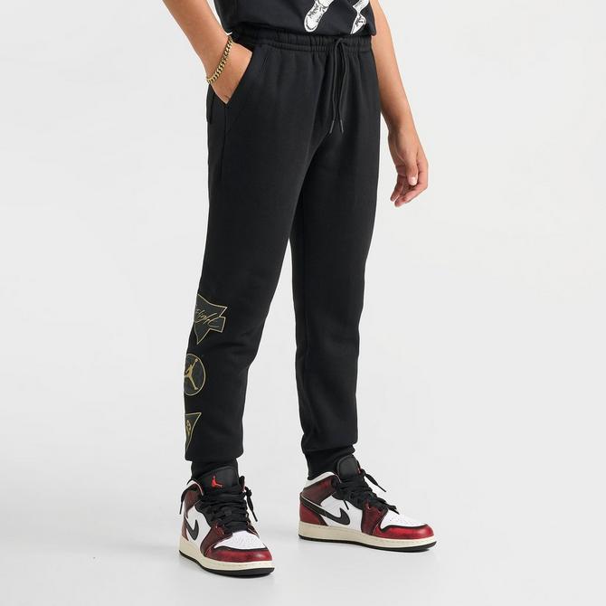 [angle] view of Kids' Jordan See Me Shine Jogger Pants in Black Click to zoom