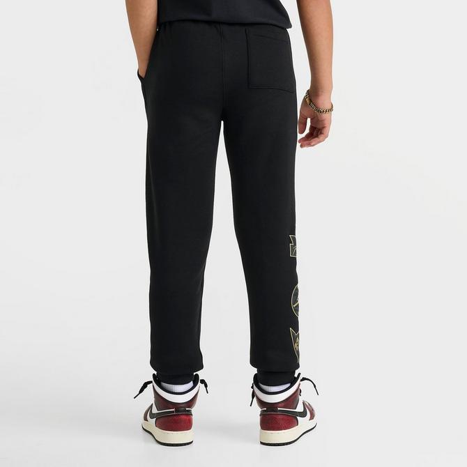 [angle] view of Kids' Jordan See Me Shine Jogger Pants in Black Click to zoom