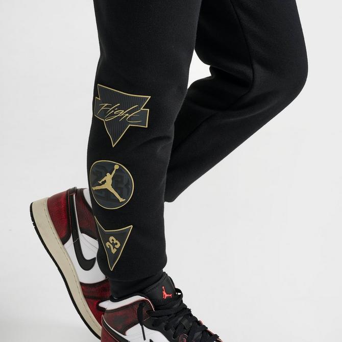 [angle] view of Kids' Jordan See Me Shine Jogger Pants in Black Click to zoom
