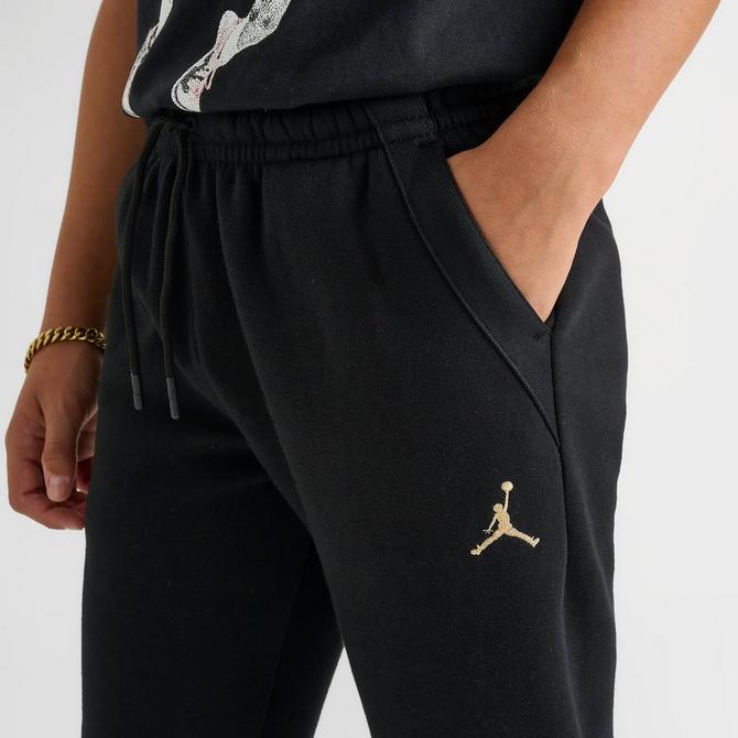 [angle] view of Kids' Jordan See Me Shine Jogger Pants in Black Click to zoom