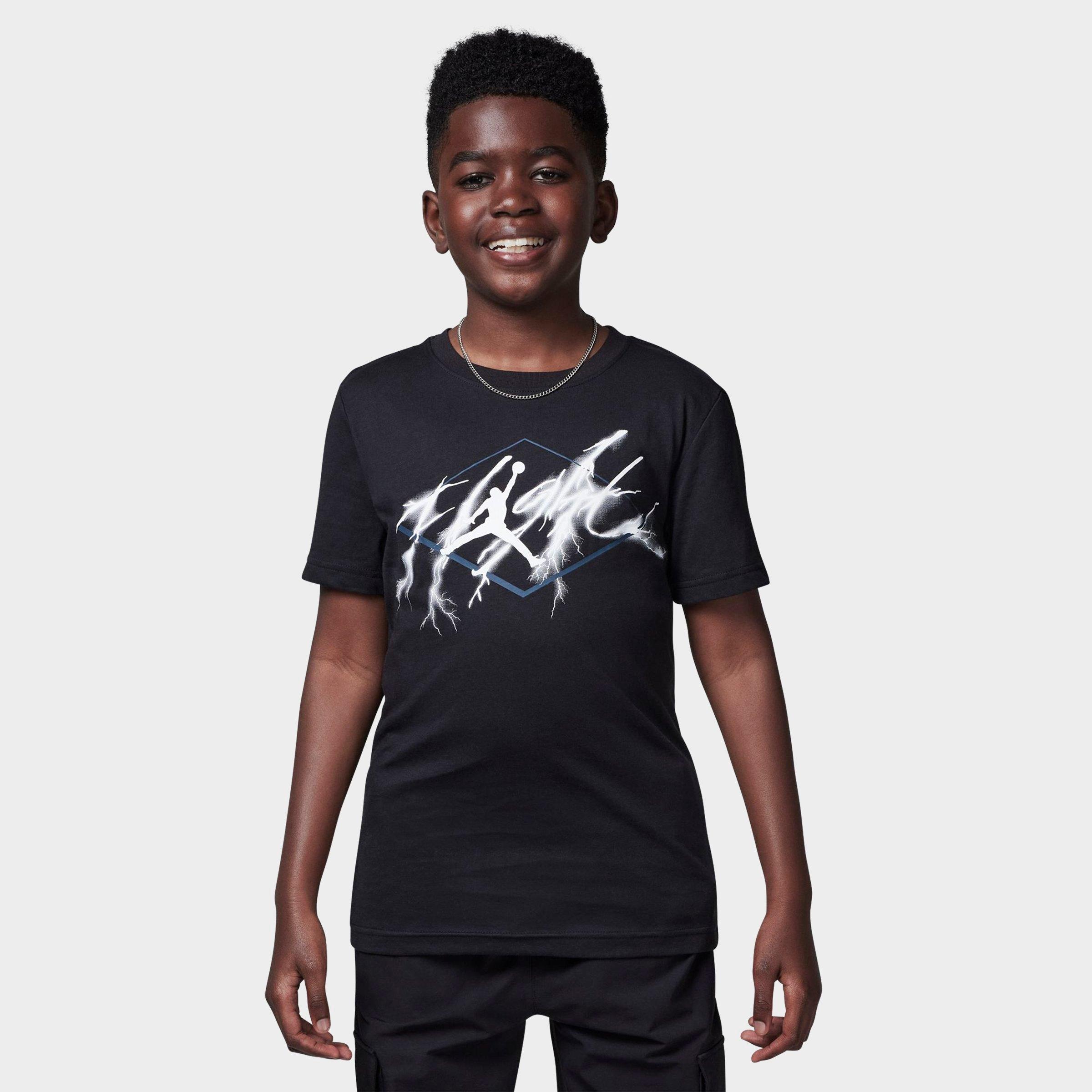 Kids' Jordan AJ4 Flight Lightning T-Shirt