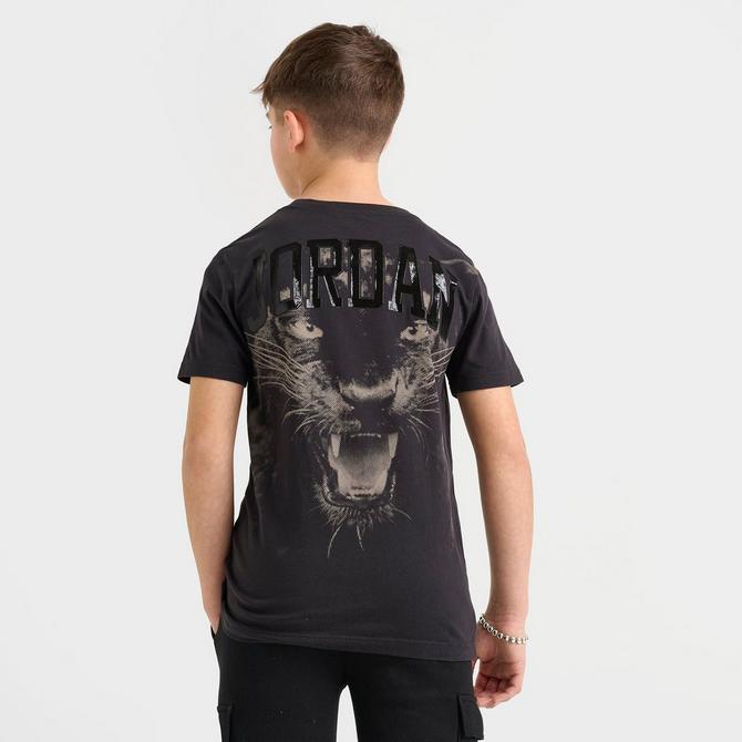 Kids' Jordan AJ3 Black Cat T-Shirt| Finish Line