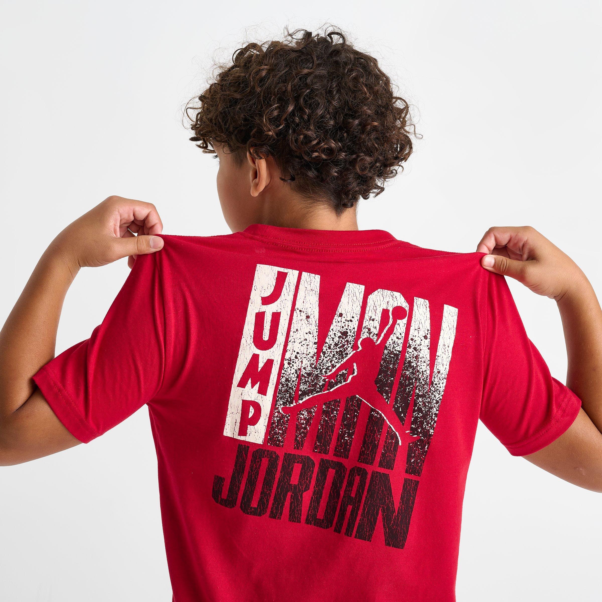 Big Kids' Jordan Jumpman Fade Back Hit T-Shirt