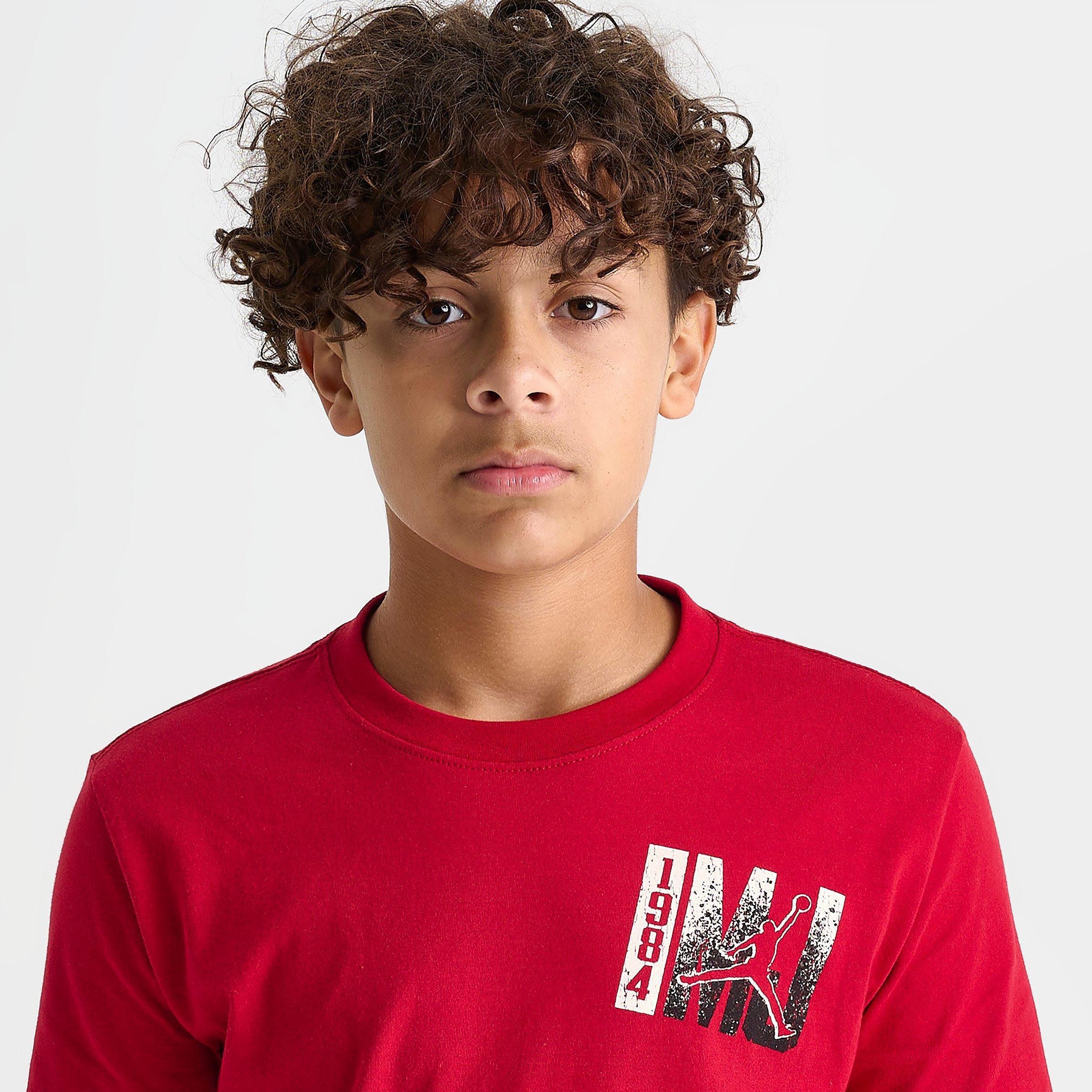 Big Kids' Jordan Jumpman Fade Back Hit T-Shirt