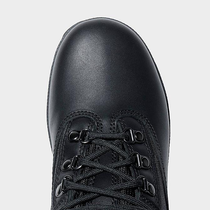 Back view of Big Kids' Timberland Euro Hiker Boots in Black Click to zoom