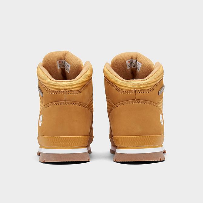 Left view of Big Kids' Timberland Euro Hiker Boots in Wheat Nubuck Click to zoom