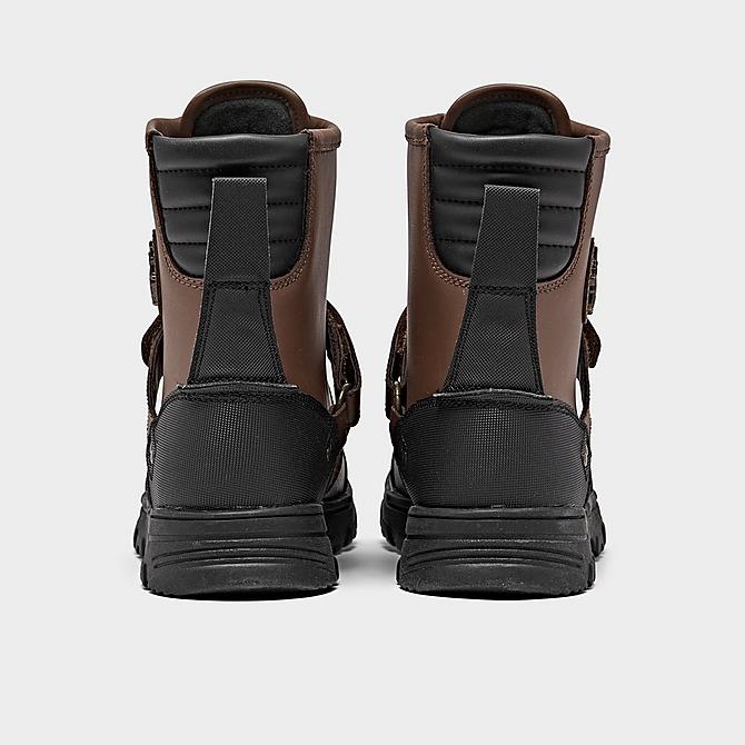 Left view of Girls' Big Kids' Polo Ralph Lauren Conquered Hi Boots in Black/Brown Click to zoom
