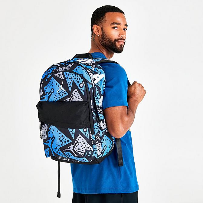 Front view of Jordan Air Patrol Large Backpack in University Blue Click to zoom