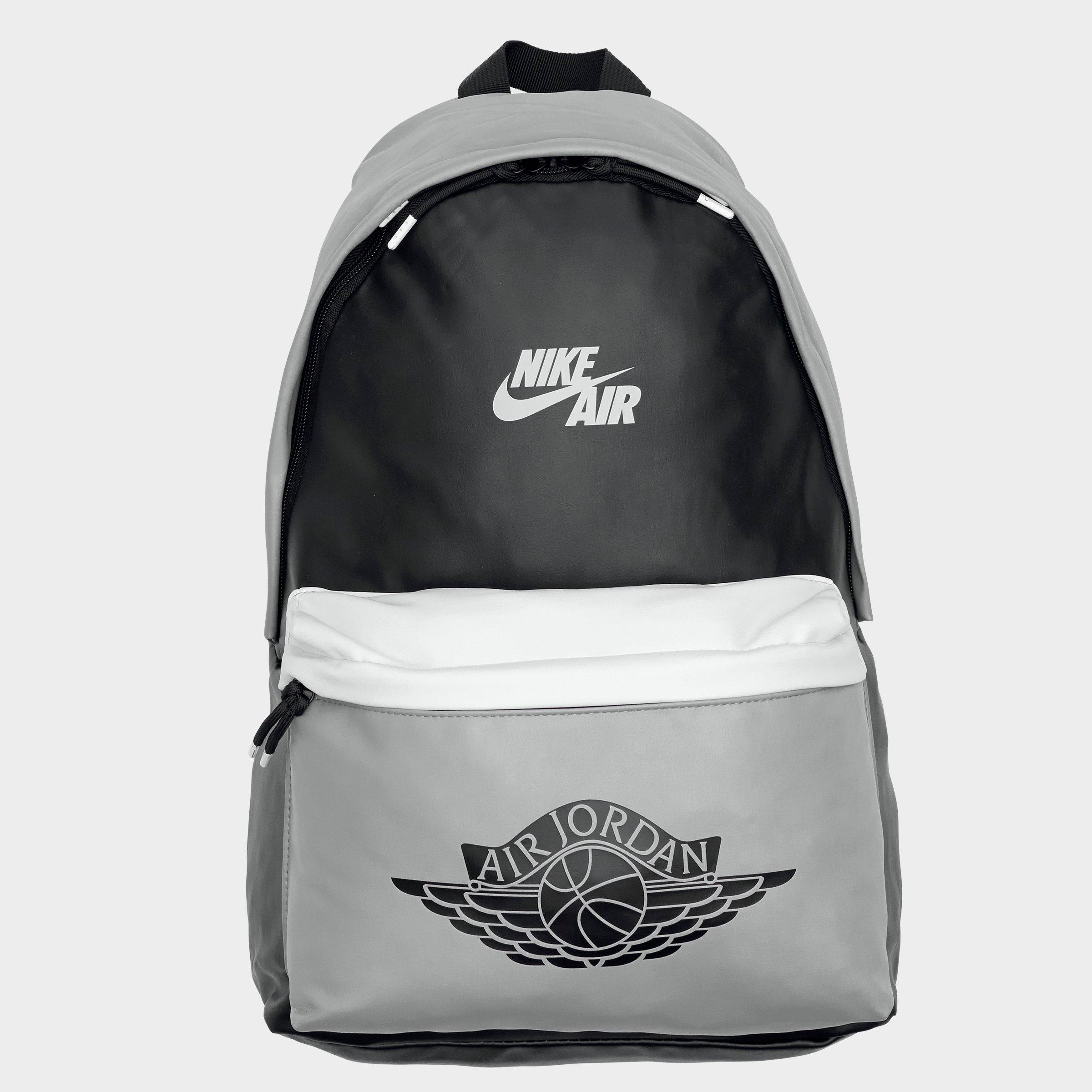 jordan backpack black and white