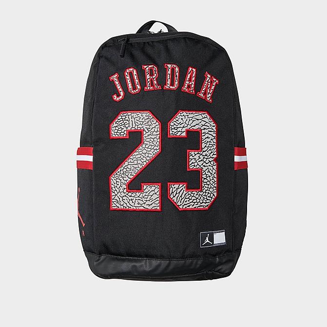 Front view of Jordan Jersey Backpack in Black Click to zoom