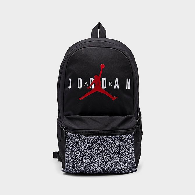 Back view of Jordan Air Jumpman Backpack in Black Elephant Print Click to zoom