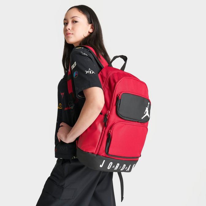 Black and red jordan backpack sale