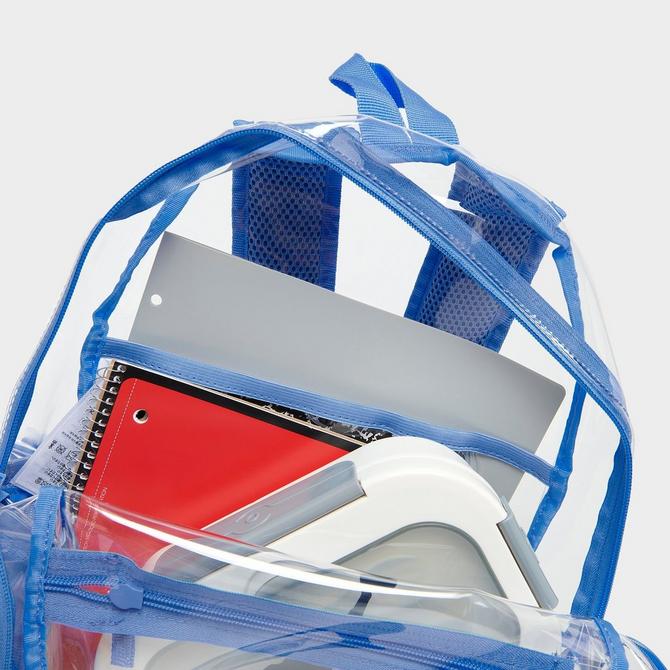 Blue clear backpack hotsell