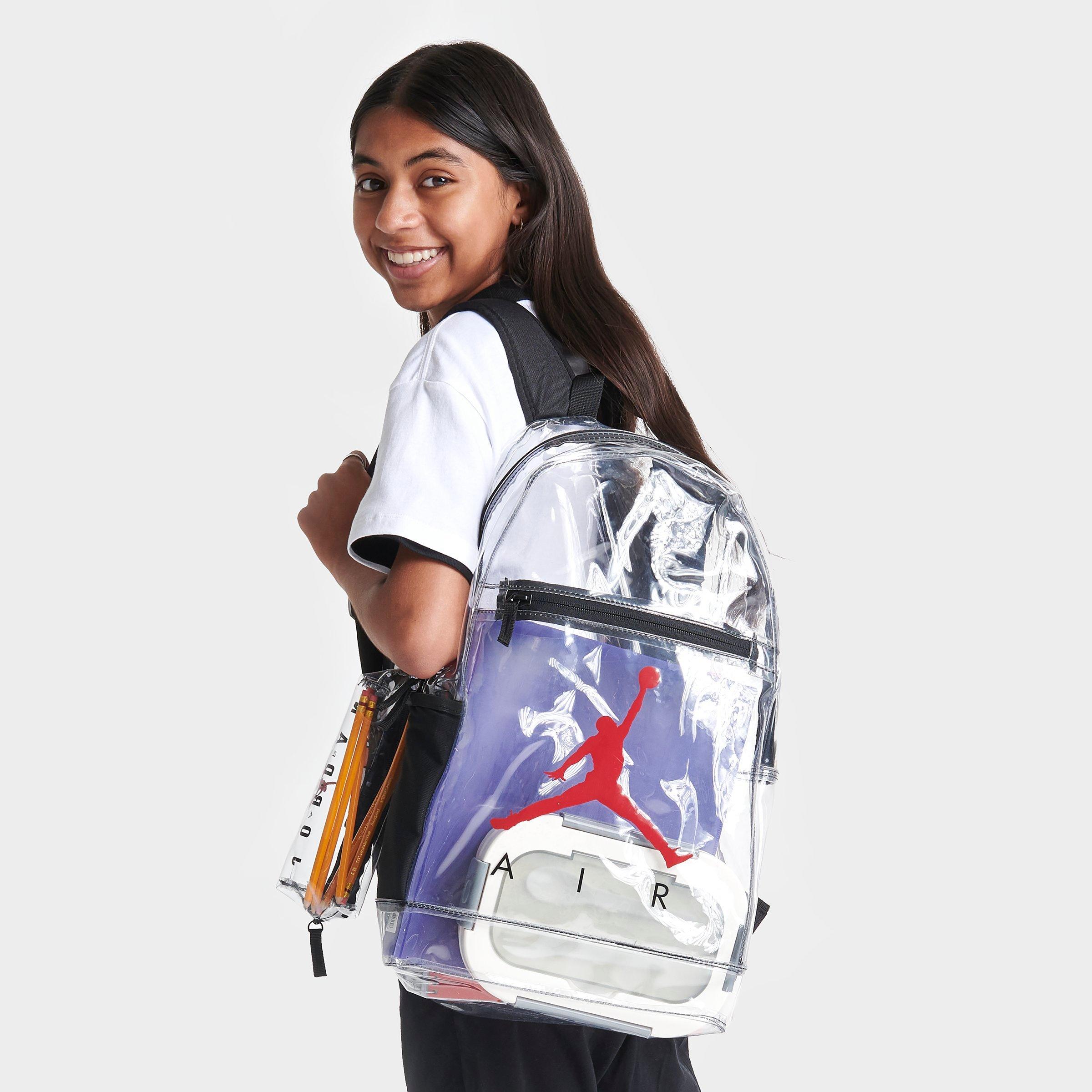 Kids' Jordan Clear School Pencil Case Backpack (17L