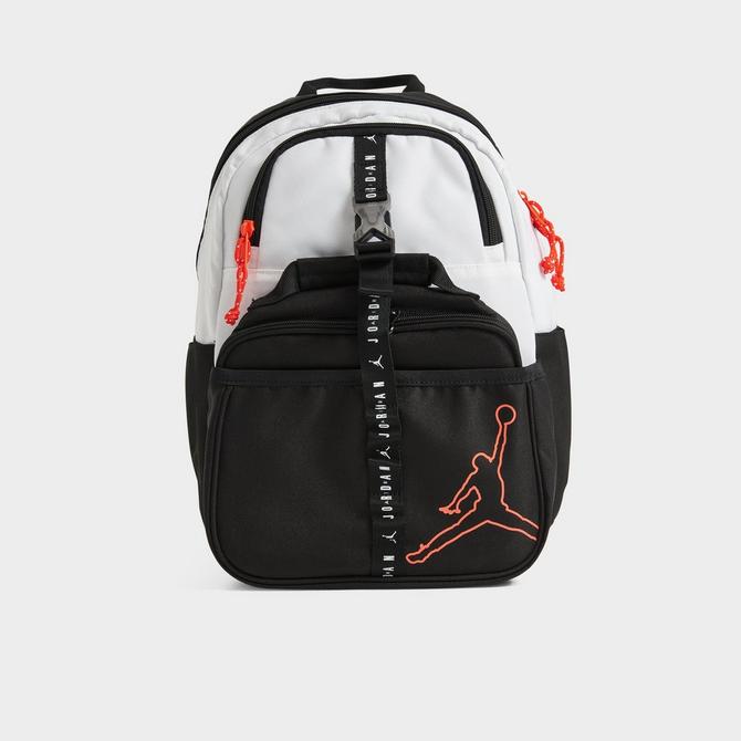 Jordan Kids' Air Lunch Bag and Backpack in Black/Black | 100% Polyester