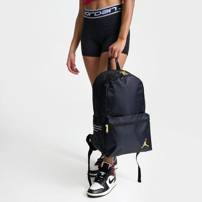 Jordan Black & Gold Backpack