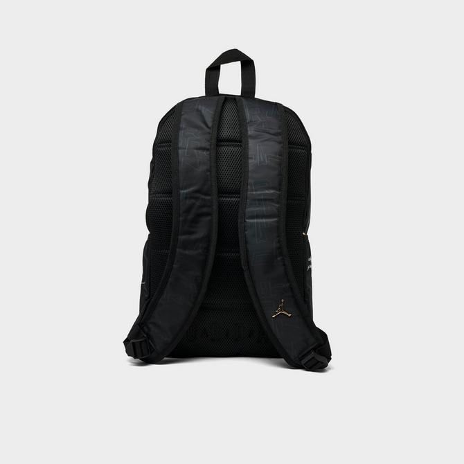 Black and cheap gold jordan bookbag