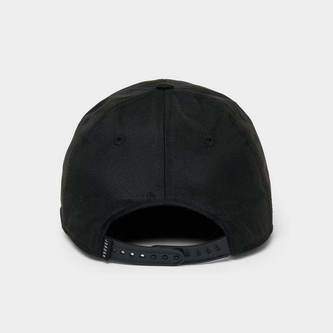 Back view of Big Kids' Jordan Metal Jumpman Snapback Hat in Black Click to zoom