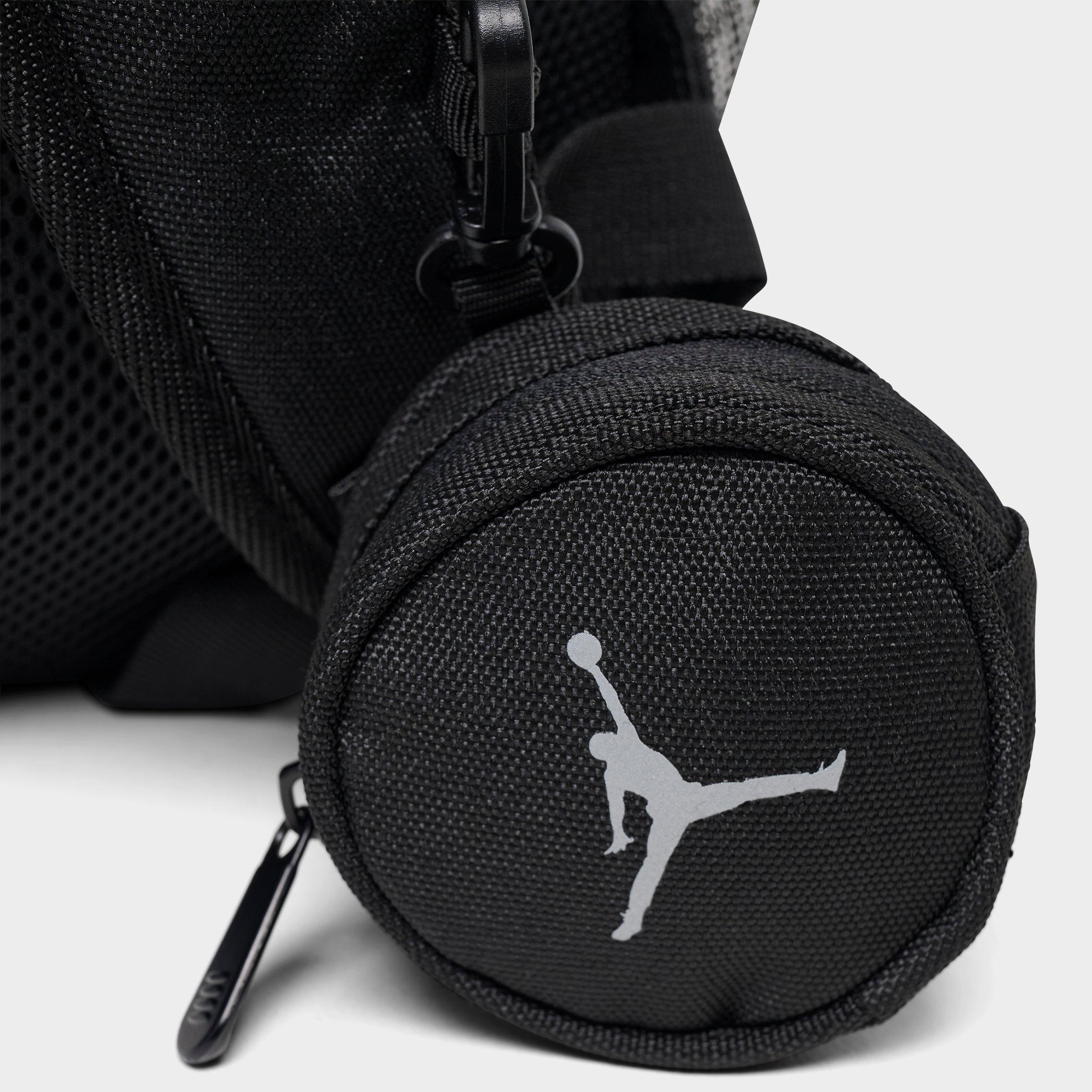 nike air jordan gray and black sling backpack Boy's (Big Kid) Carbon Heather One Size The Jordan 2PC Air Raid Backpack with Pencil Case keeps school days and busy routines organized without extra fuss Nike Jordan Air Patrol Backpack,