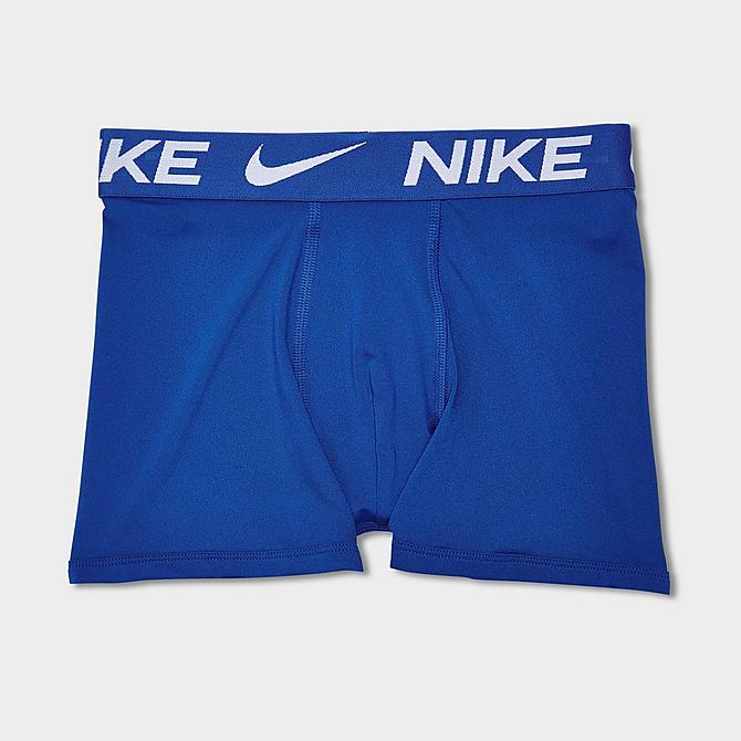 Alternate view of Kids' Nike Dri-FIT Essential Microfiber Boxer Briefs (3-Pack) in University Red/Blue/Black Click to zoom