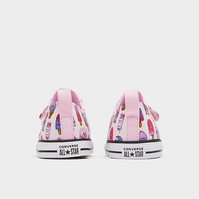 Left view of Girls' Toddler Converse Chuck Taylor All Star Easy-On Sweet Scoops Casual Shoes in Pink Foam/Prime Pink Click to zoom