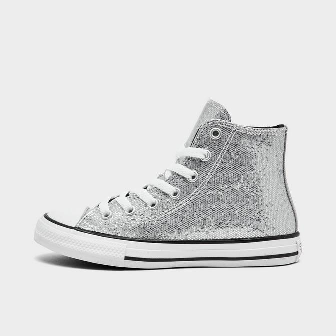 Girls' Little Kids' Converse Chuck Taylor High Top Glitter Casual Shoes ...