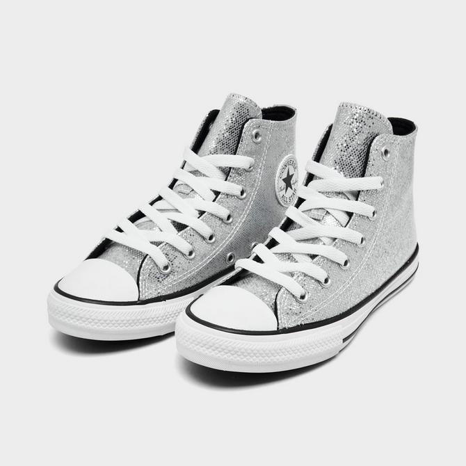Girls' Chuck Taylor High Top Glitter Casual Shoes| Finish Line