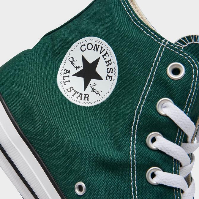 Dark green store converse low tops