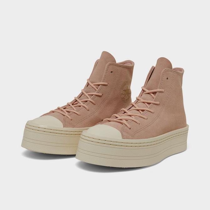 Suede best sale platform converse