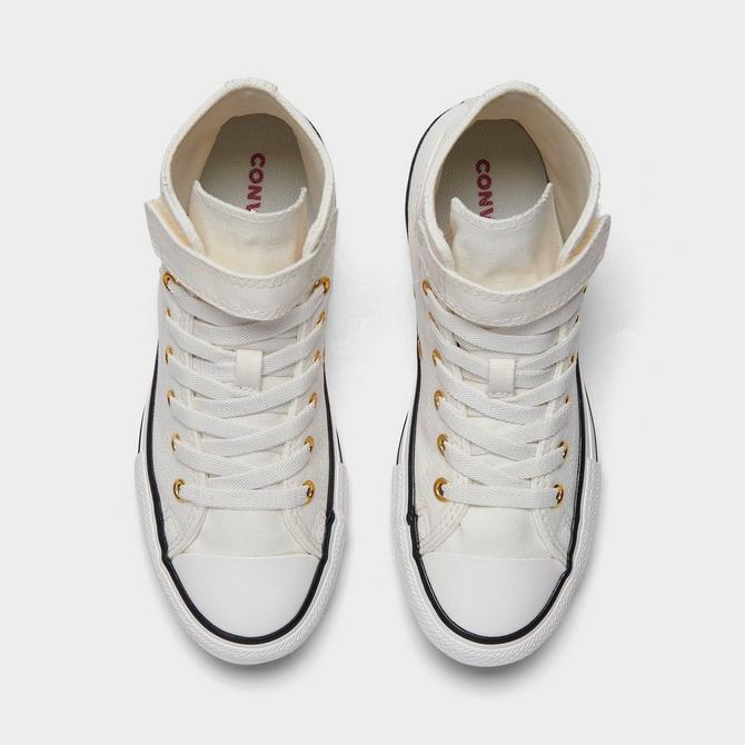 kids silver converse