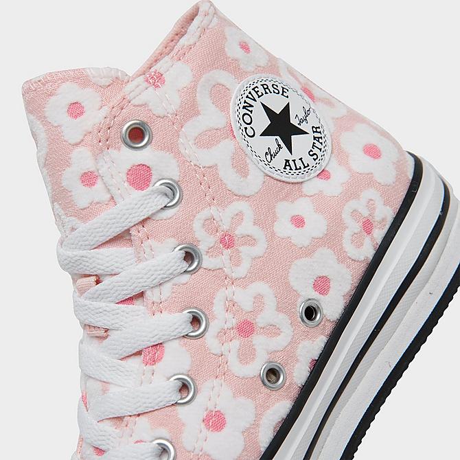 Girls' Little Kids' Converse Chuck Taylor All Star Floral Embroidery Lift  Platform Casual Shoes| Finish Line