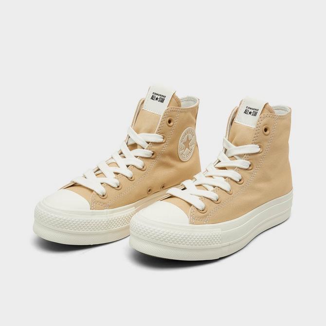 Converse high platform discount beige