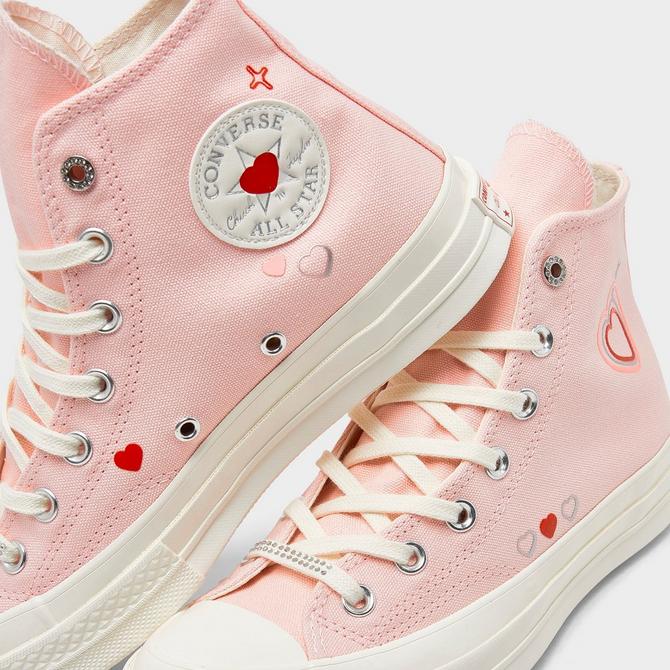 Love heart cheap converse shoes