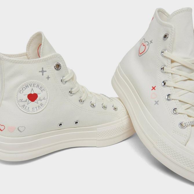 Womens leather outlet converse