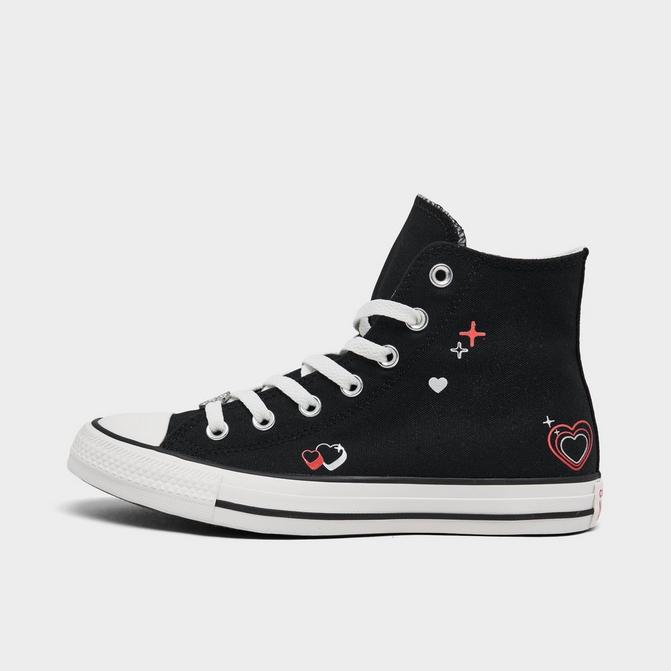 Big kids black clearance converse